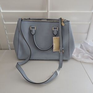 🥁 MICHAEL Michael Kors Sutton Pale Blue Medium Satchel
